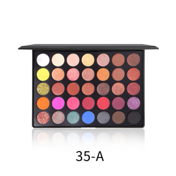 Commerce de gros haute pigmentation maquillage OEM Private label 35 couleurs Palette de fard à paupières